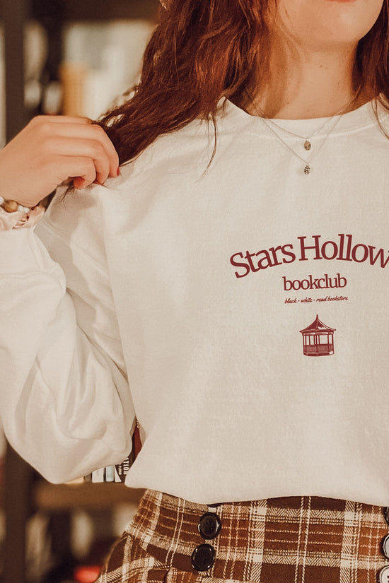 'Black White + Read' Stars Hollow Bookclub Sweatshirt