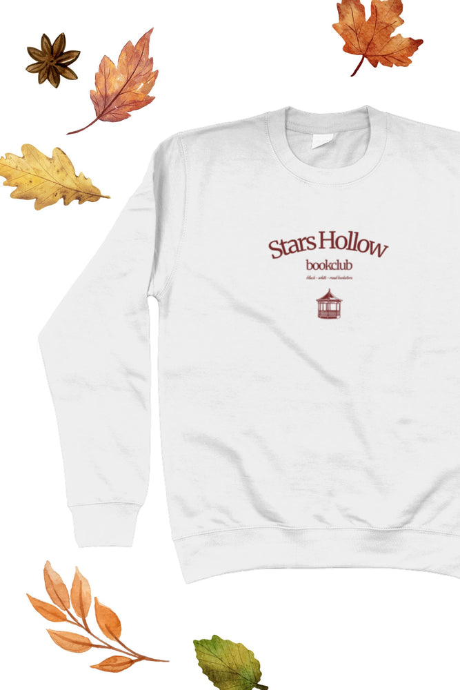 
            
                Load image into Gallery viewer, &amp;#39;Black White + Read&amp;#39; Stars Hollow Bookclub Sweatshirt
            
        