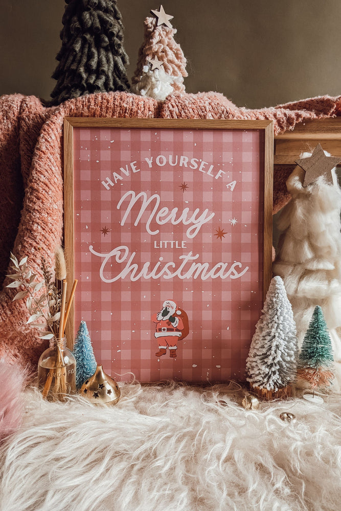 'Have Yourself A Merry Christmas' Illustrated Art Print