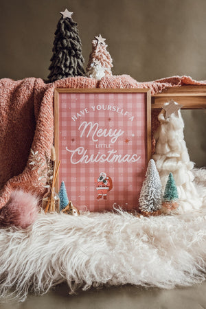 'Have Yourself A Merry Christmas' Illustrated Art Print