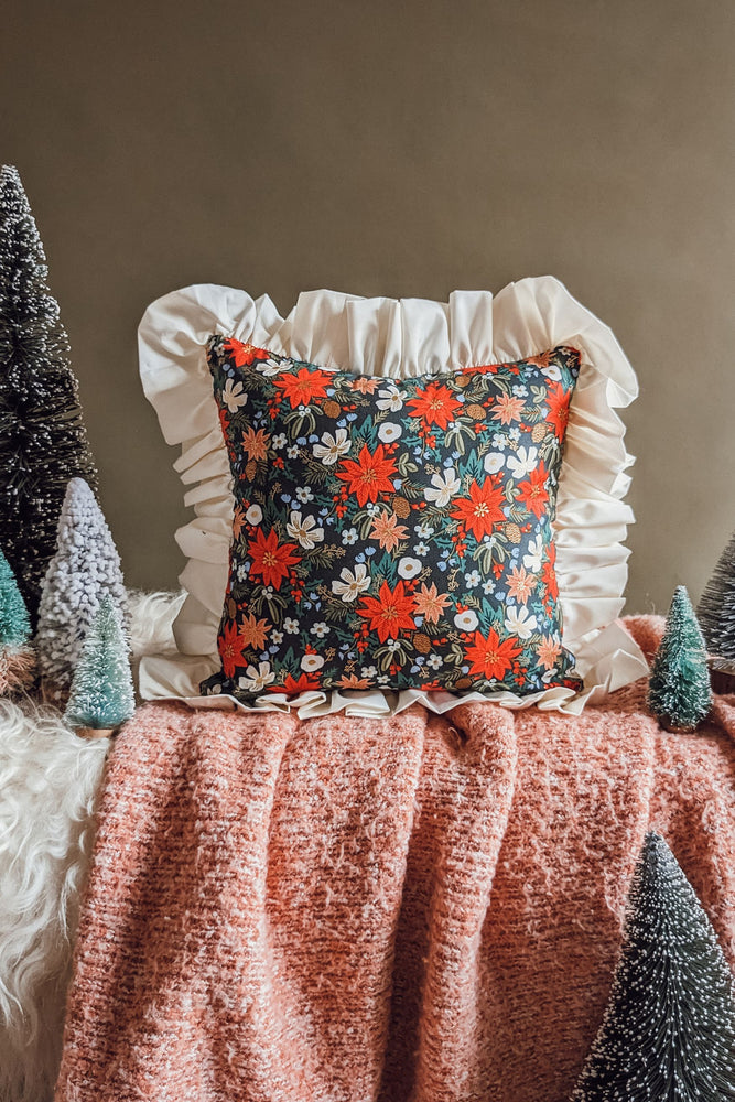 
            
                Load image into Gallery viewer, Home For Christmas Classic Ruffle Cushion
            
        