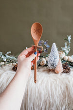 Wooden Snowflake Spoon + Cookie Cutter