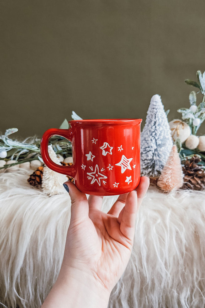 Holiday Stars Ceramic Mug