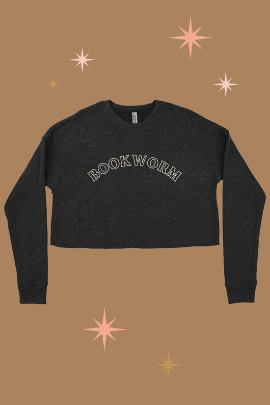 'Bookworm' Cropped Bookclub Sweatshirt