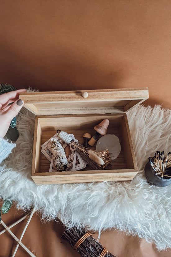 Winter Rituals Wooden Memory Box