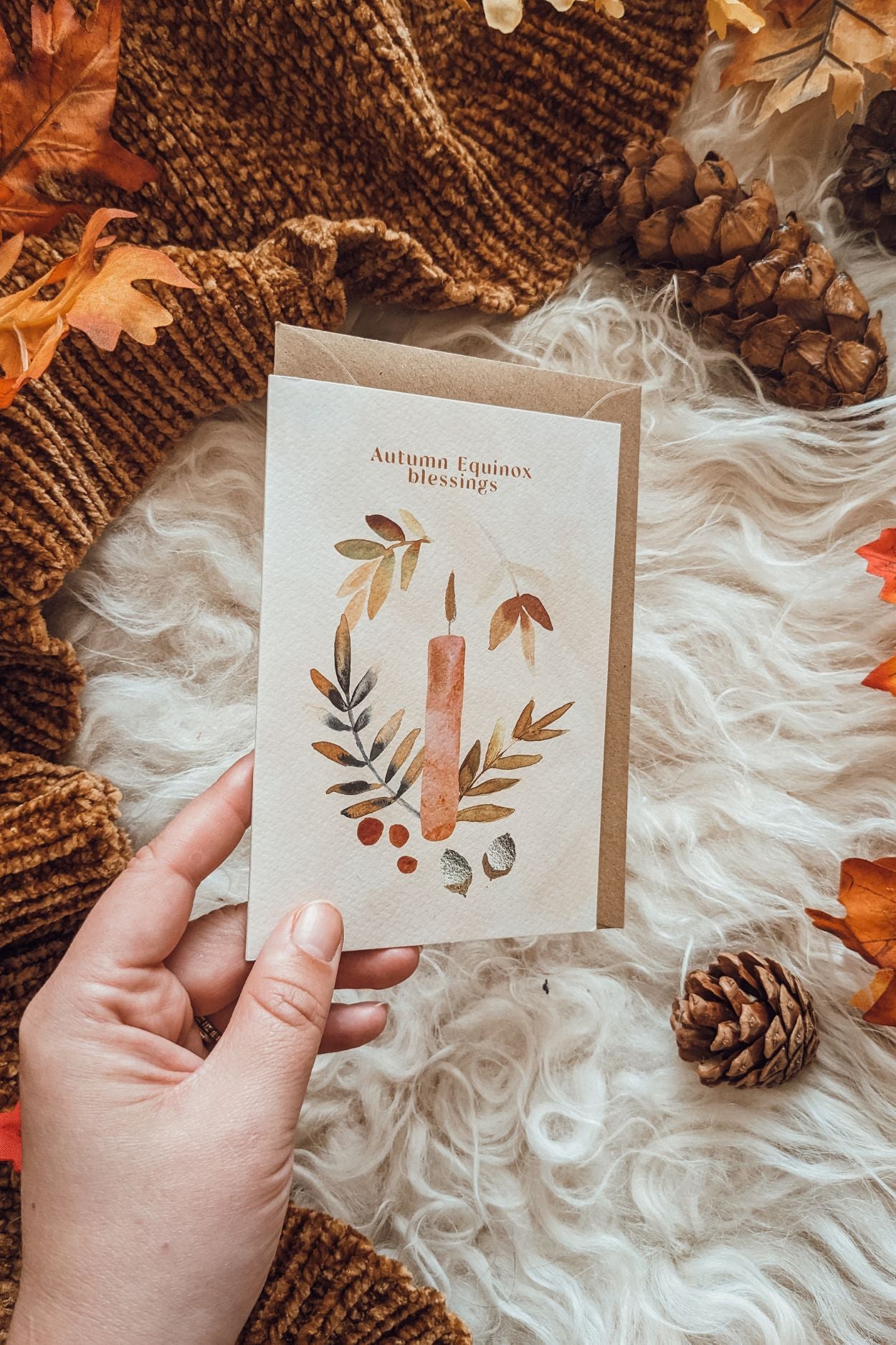 'Equinox Blessings' Halloween Greeting Card