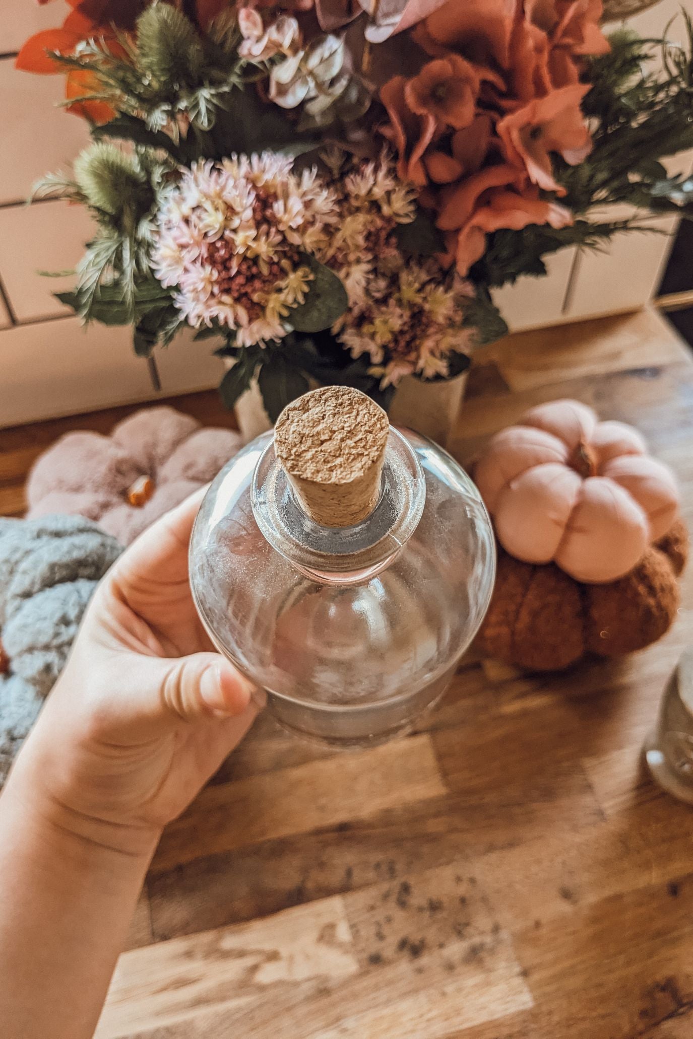 'Herbalist' Glass Oil +Vinegar Apothecary Bottle - Small