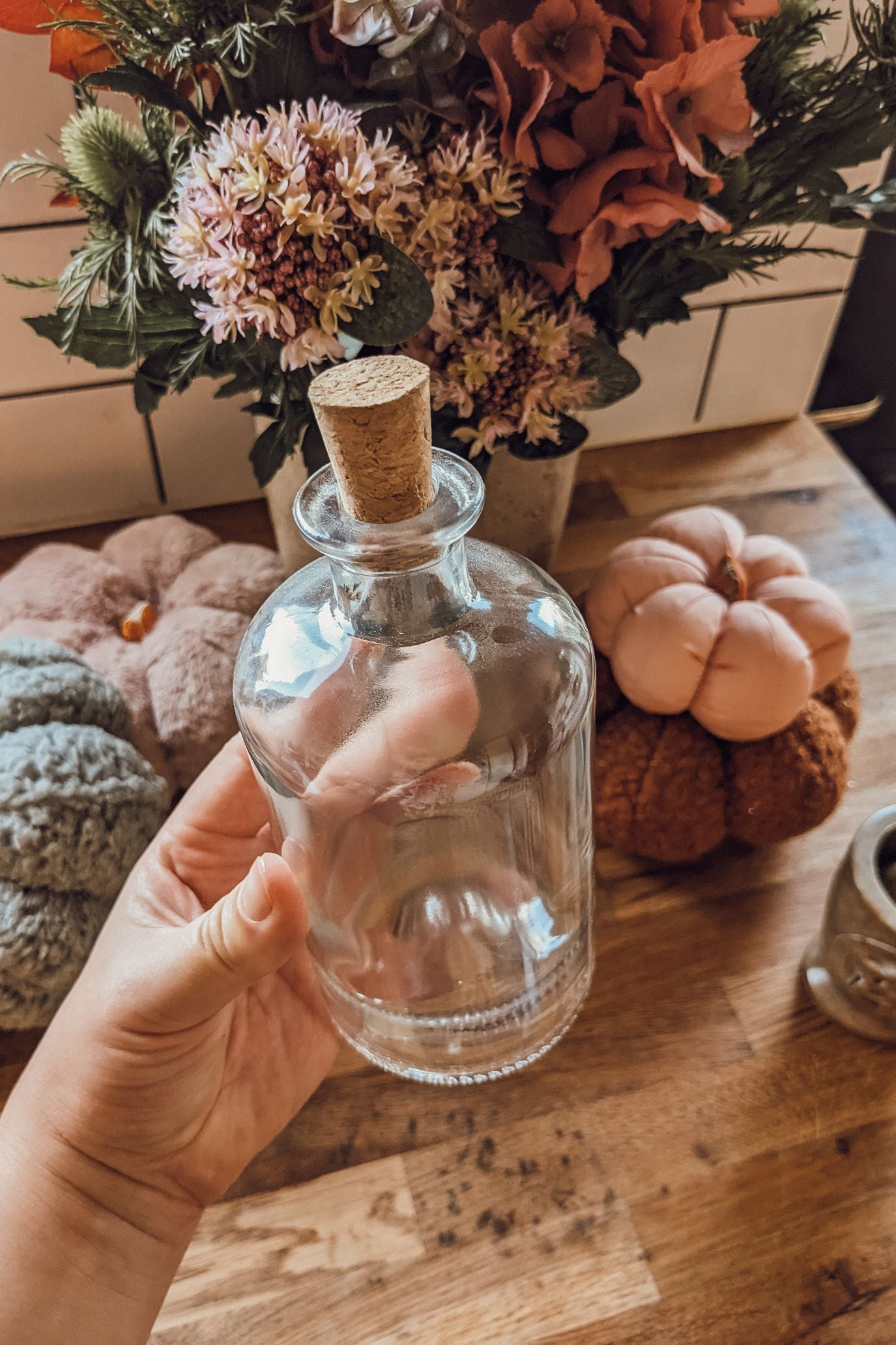 'Herbalist' Glass Oil +Vinegar Apothecary Bottle - Small
