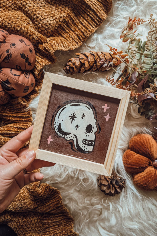 'Spellcaster Skull' Painting