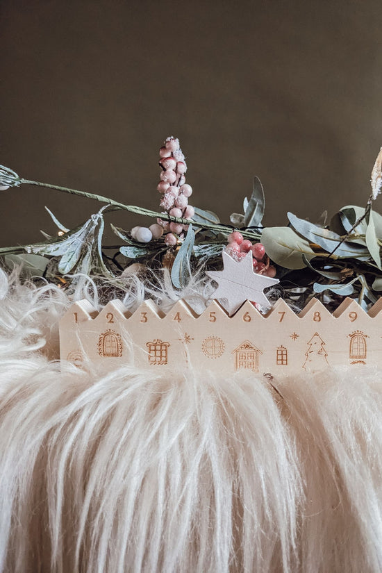 Wooden Village Advent Calendar