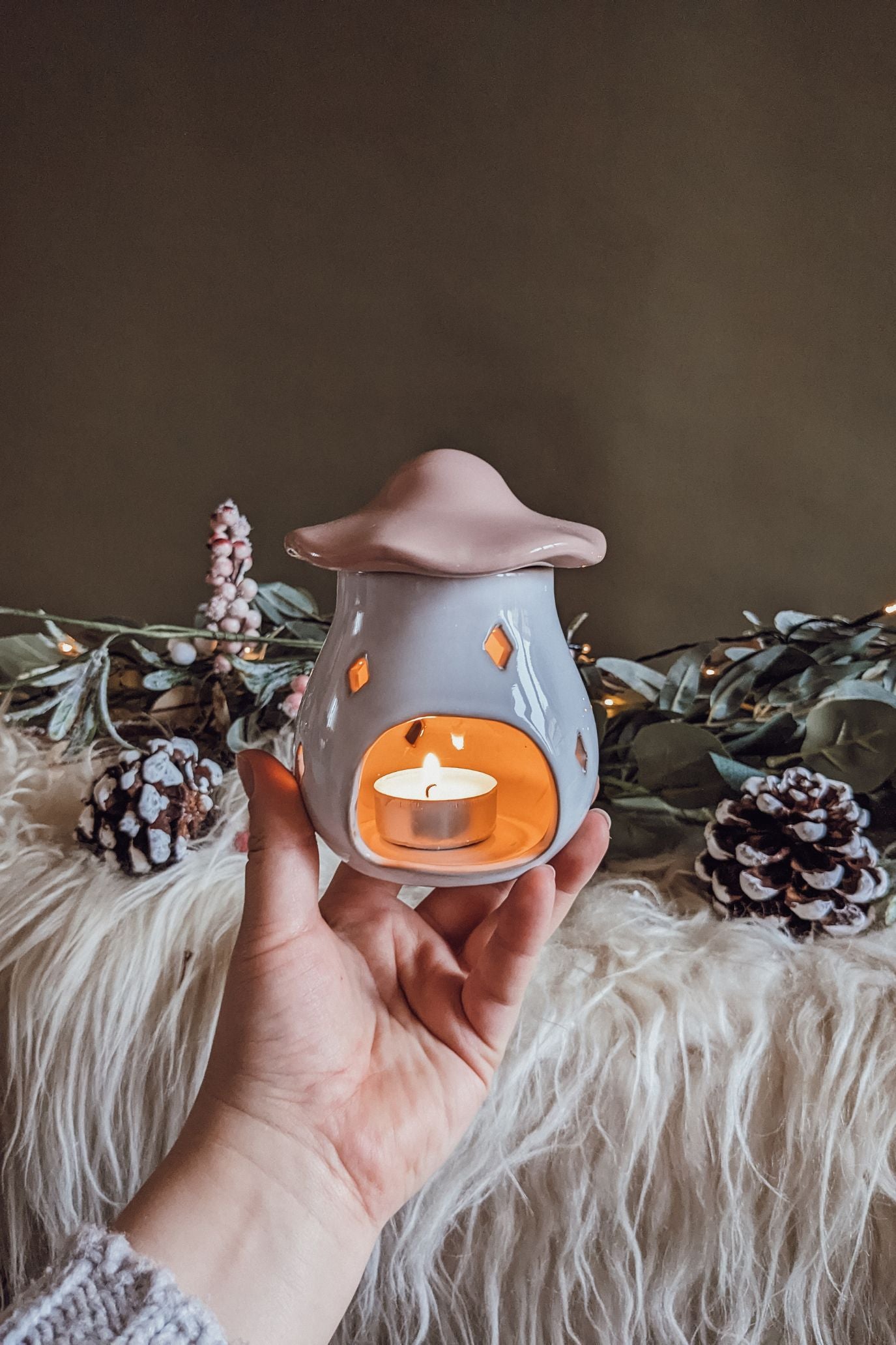 Blush Toadstool Wax Burner