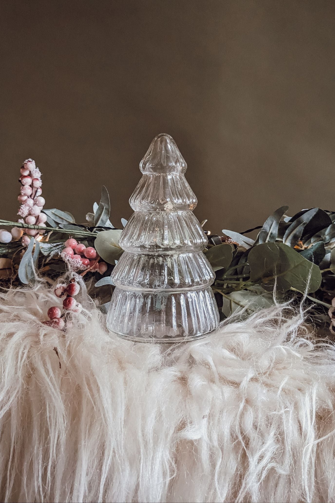 Ribbed Glass Christmas Tree-Large
