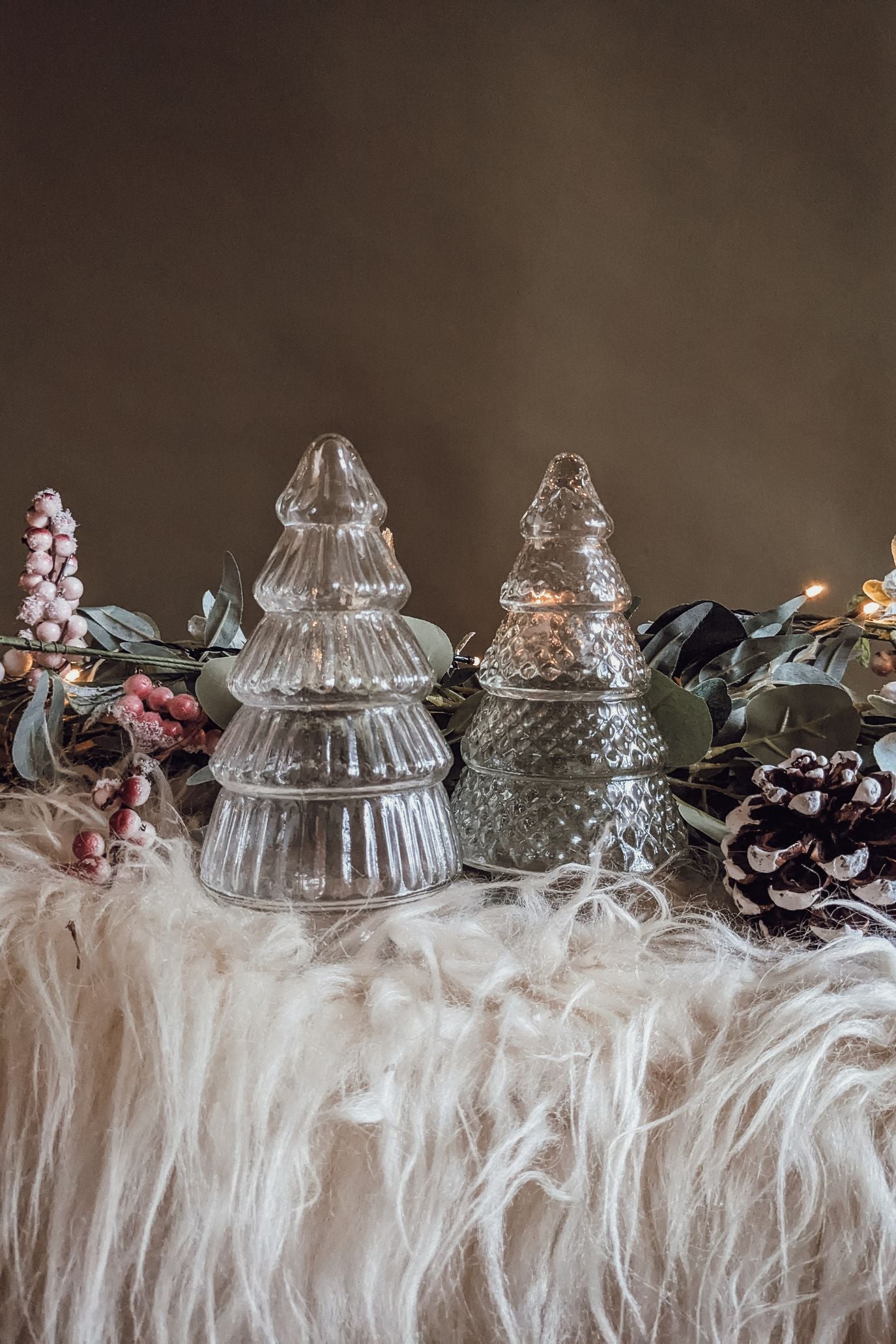 Ribbed Glass Christmas Tree-Large