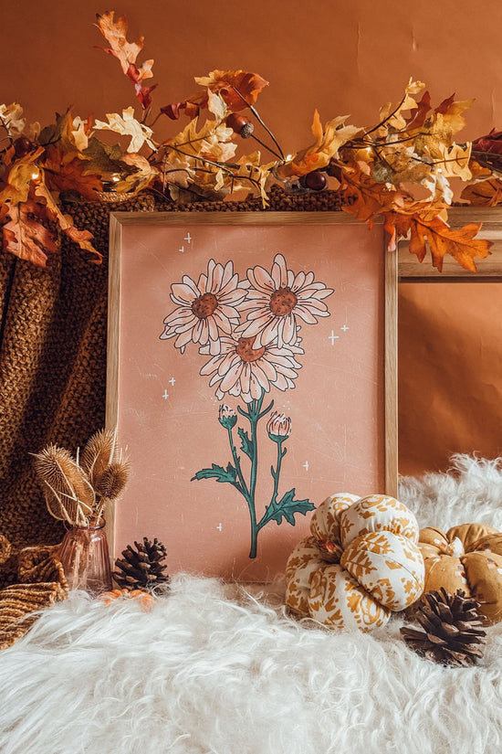 Autumn Flower Series Art Print- Print One