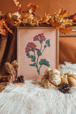 Autumn Flower Series Art Print- Print Two