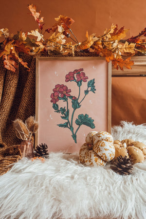 Autumn Flower Series Art Print- Print Two