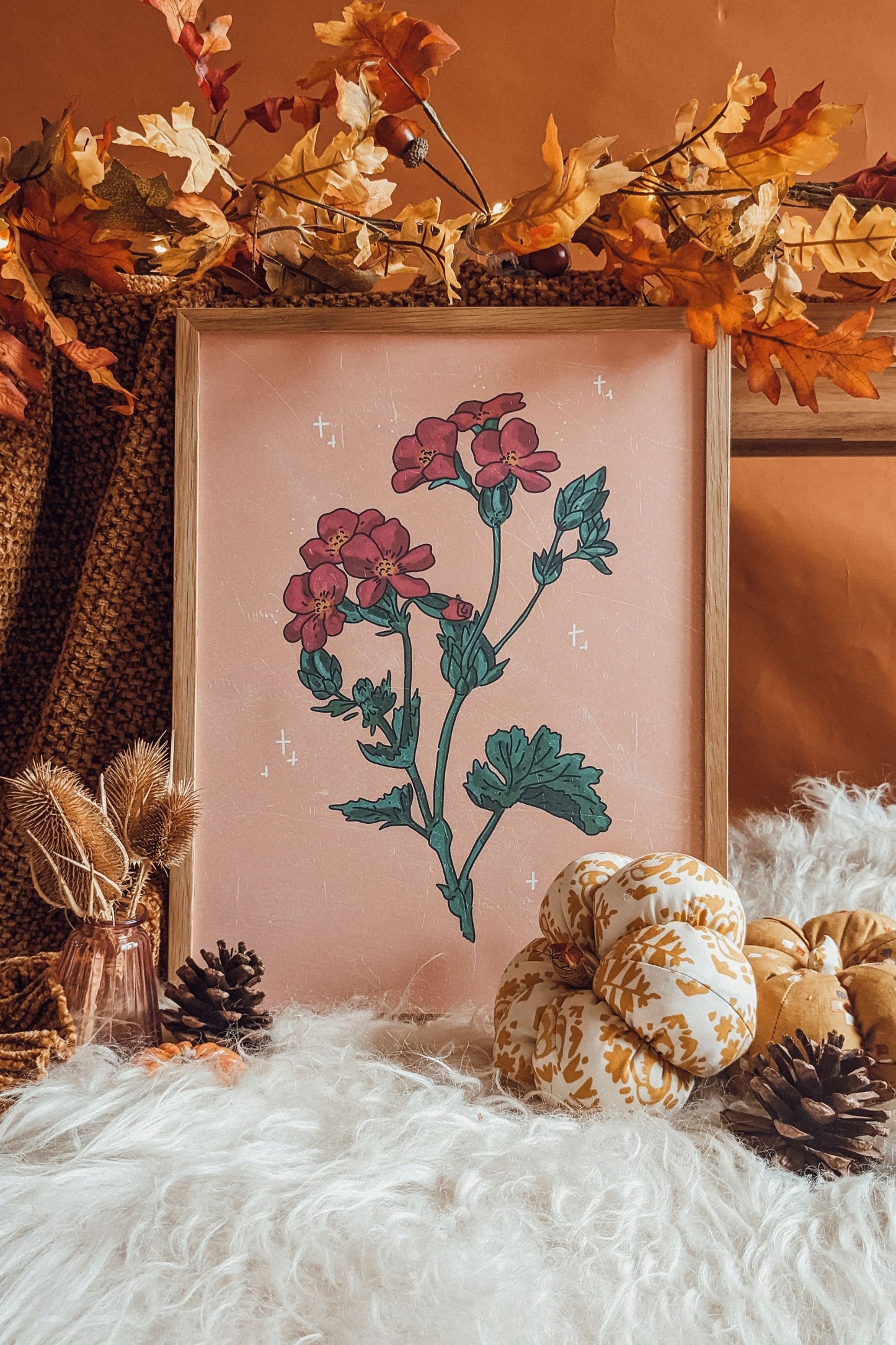 Autumn Flower Series Art Print- Print Two