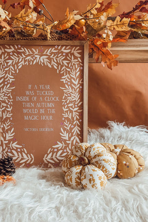 'Autumn is the Magic Hour' Illustrated Art Print