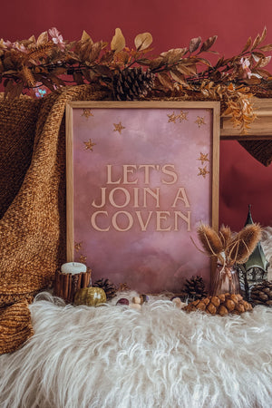 'Join The Coven' Glowing Illustrated Art Print