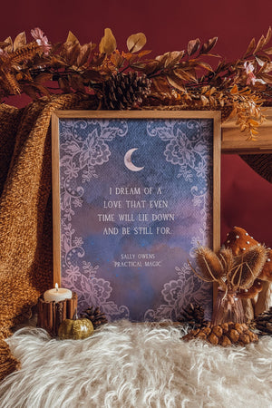 'Autumn Love Wish' Illustrated Art Print
