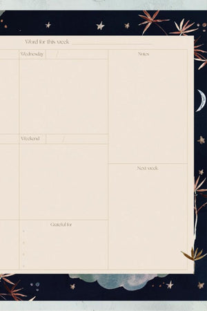 
            
                Load image into Gallery viewer, &amp;#39;Crescent Moon&amp;#39; Weekly Planner
            
        