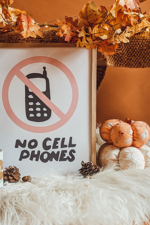 Luke's 'No Cell Phones' Art Print