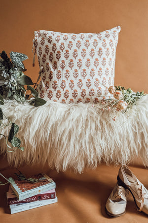 Blockprint Cottage Garden Cushion