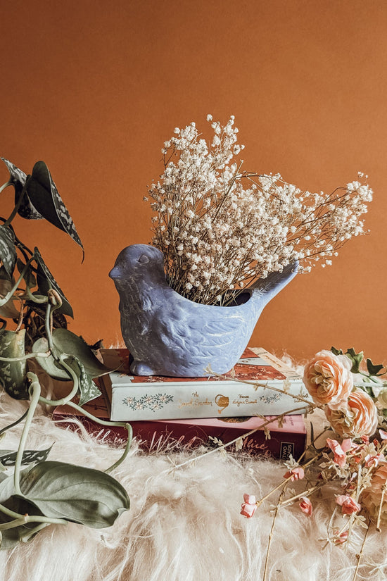 'Bluebird In The Breeze' Ceramic Planter