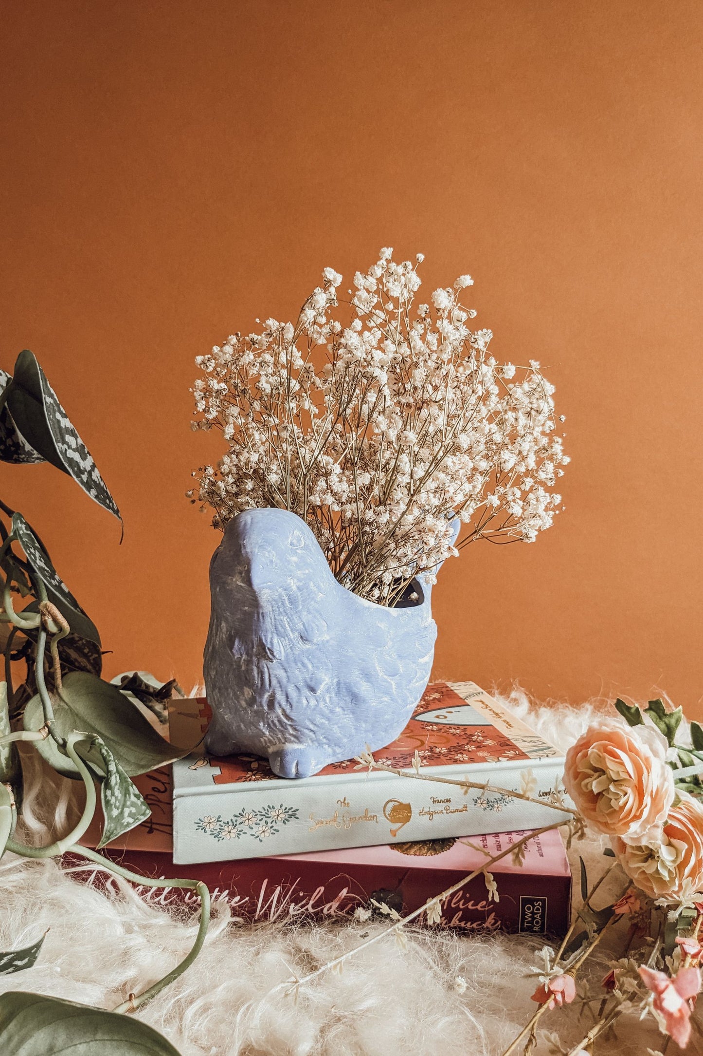 'Bluebird In The Breeze' Ceramic Planter
