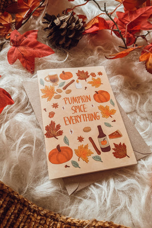 
            
                Load image into Gallery viewer, &amp;#39;Pumpkin Spice Everything&amp;#39; Greeting Card
            
        