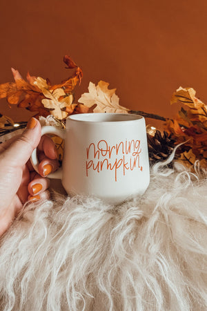 
            
                Load image into Gallery viewer, Morning Pumpkin Ceramic Coffee Mug
            
        
