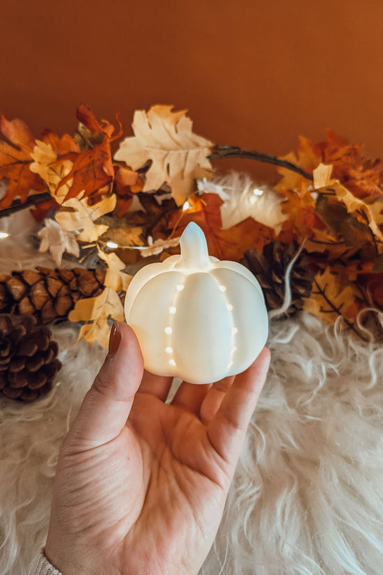 Ceramic Glow Pumpkin-Small
