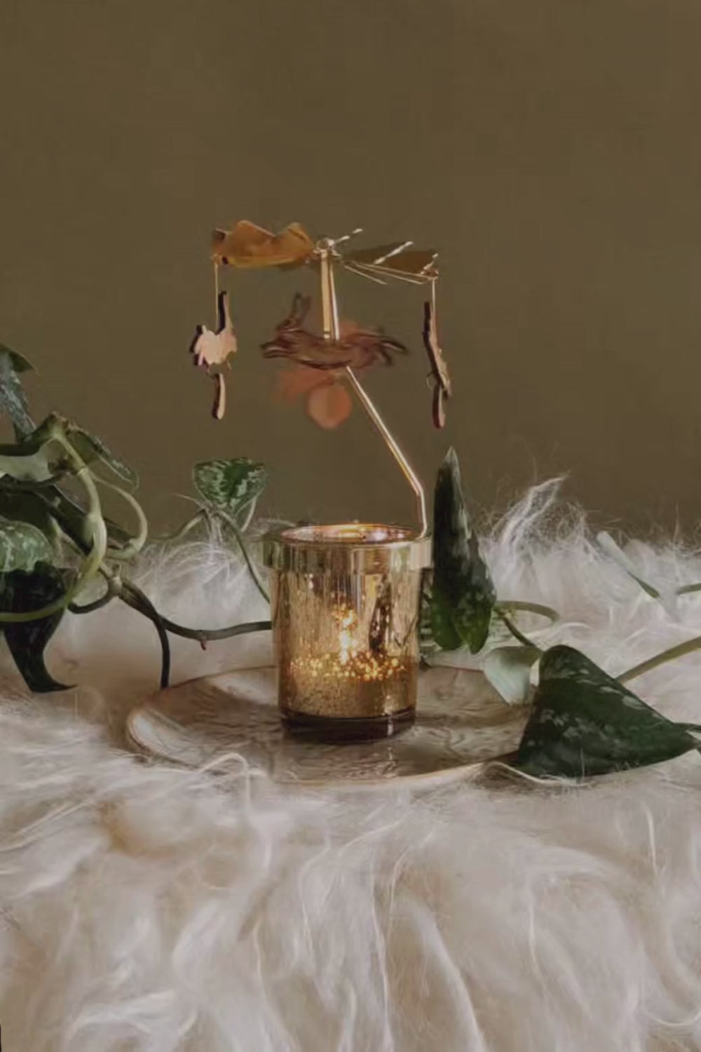 Hare Moon Candle Carousel