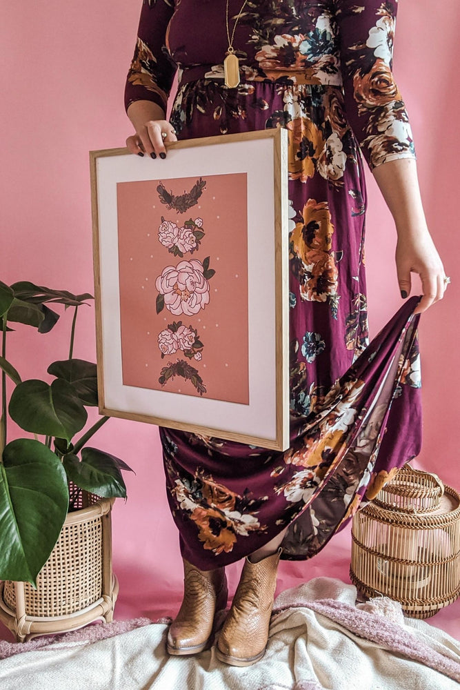 Moon Bloom Cycle Art Print