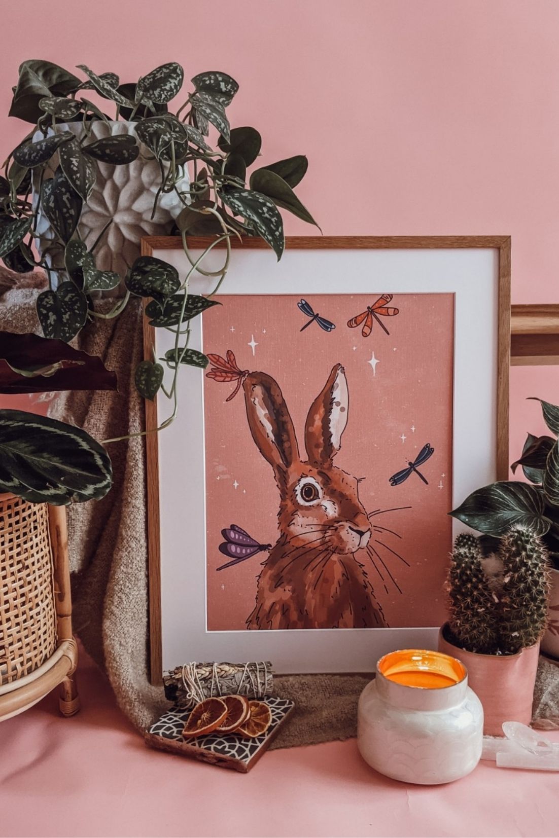 The Folklore Hare Art Print