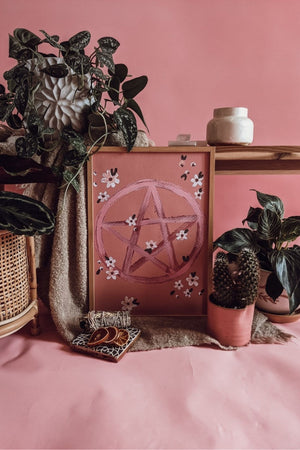 'The Pentacle' Painted Art Print
