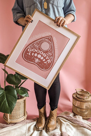 Boho Bee Ouija Board Art Print