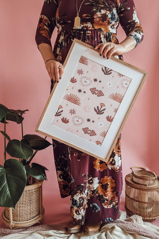 Highland Spell Patterned Art Print