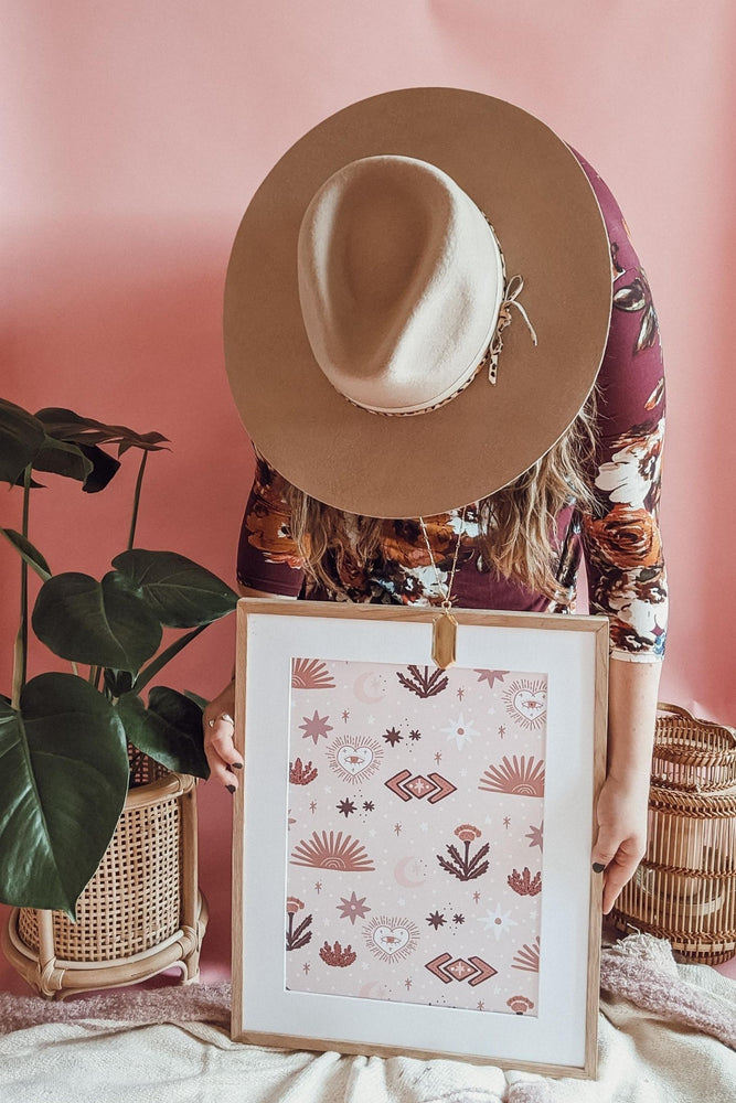 Highland Spell Patterned Art Print