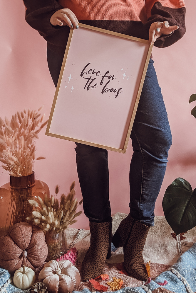 'Here For The Boos' Art Print