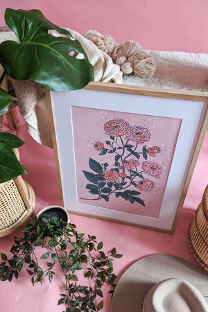 'Hello Marigold' Illustrated Art Print