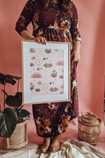 Highland Spell Patterned Art Print