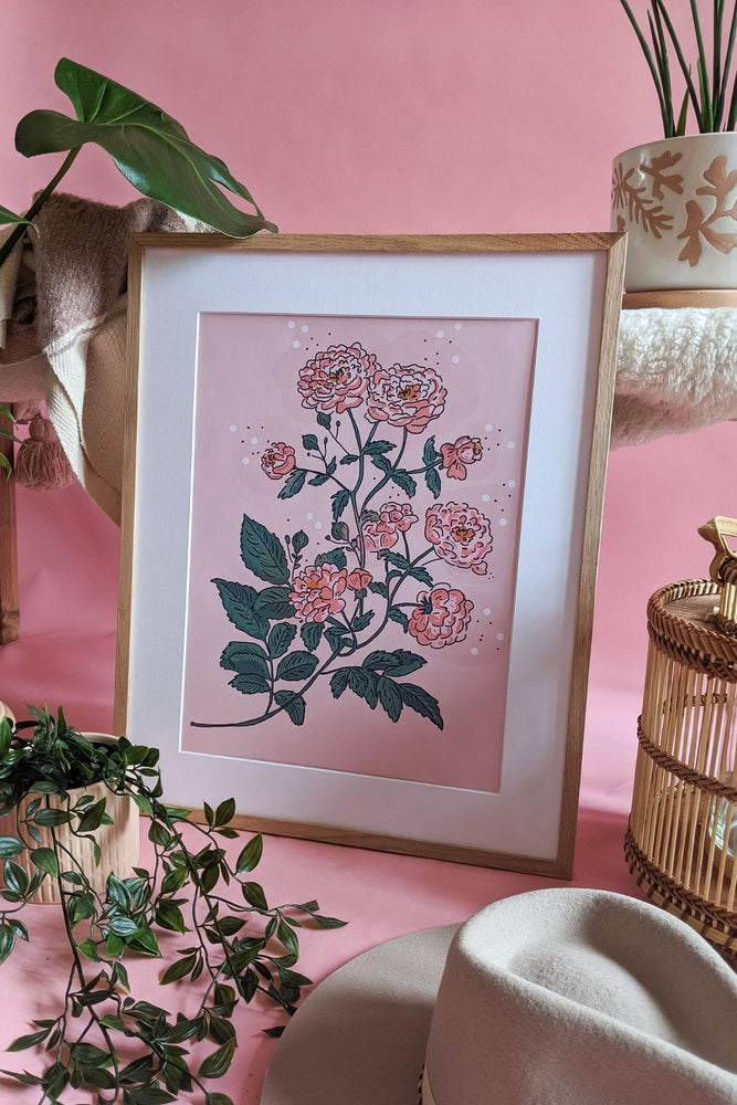 'Hello Marigold' Illustrated Art Print