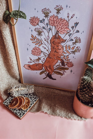 The Folklore Fox Art Print