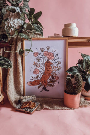 The Folklore Fox Art Print