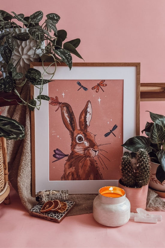 The Folklore Hare Art Print