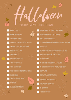 Halloween Movie Countdown (Free Download)