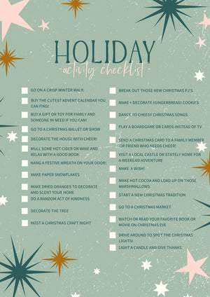 Christmas Bucket List Poster (Free Download)