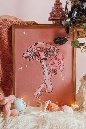 Sparkle Winter Shroom Print