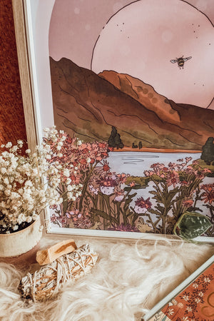 Highland Archway Illustrated Art Print